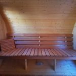 Sauna Fass mit Elektro Ofen perfekt für 2-4 Personen